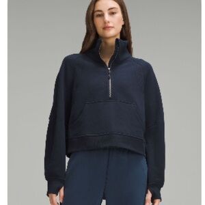 Lululemon oversized funnel-neck half zip
